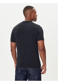 Karl Lagerfeld - KARL LAGERFELD T-Shirt 755053 554235 Granatowy Regular Fit. Typ kołnierza: dekolt w karo. Kolor: niebieski. Materiał: bawełna