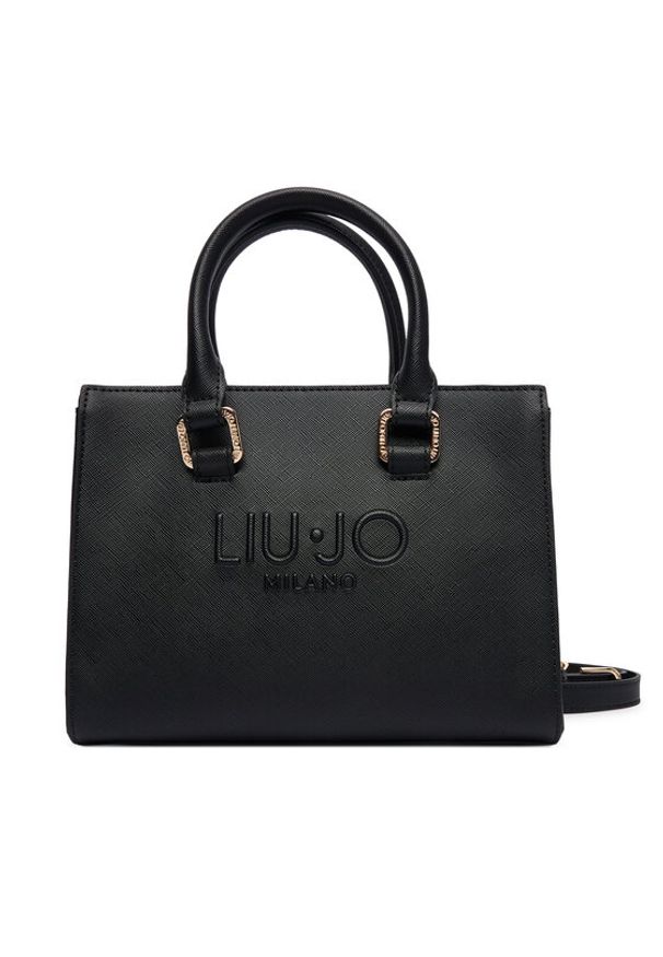 Liu Jo Torebka Halona AF5150 E0087 Czarny. Kolor: czarny. Materiał: skórzane