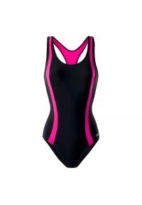 AquaWave - Strój kąpielowy damski Aquawave Asma WMNS - czarno-różowy, Rozmiar M. Kolor: różowy, czarny, wielokolorowy. Materiał: skóra, materiał #1