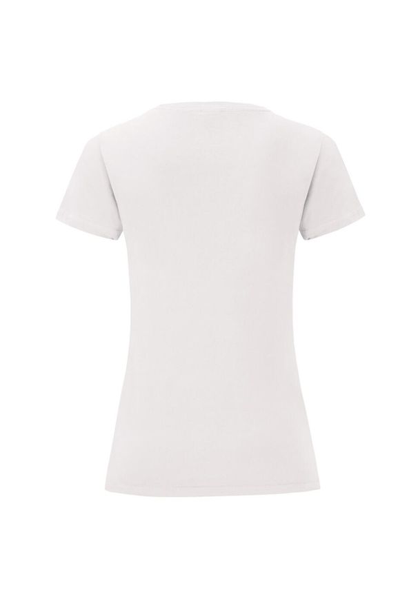 FRUIT OF THE LOOM - Koszulka Damska Iconic Plain T-shirt. Kolor: biały