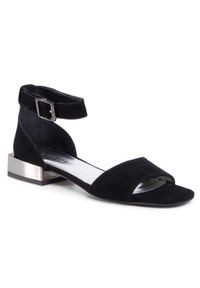 Sandały QUAZI QZ-69-04-000706 201. Kolor: czarny. Materiał: skóra, zamsz #1