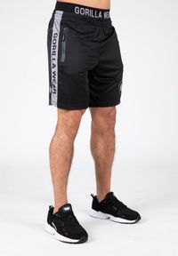 GORILLA WEAR - Atlanta Szorty - Czarny/Szary. Kolor: wielokolorowy, czarny, szary. Sport: fitness