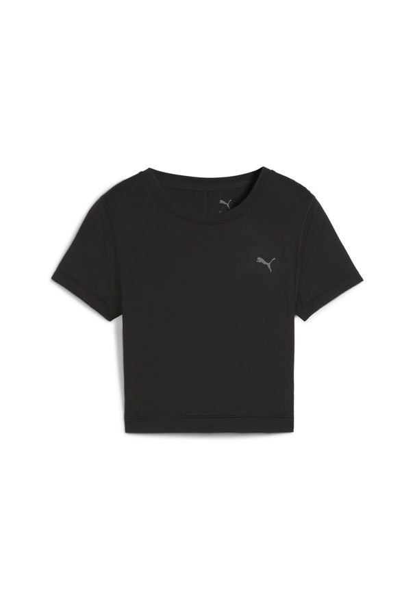 Puma - Damska koszulka CLOUDSPUN Twist z krótkim rękawem PUMA Black. Kolor: czarny. Materiał: materiał. Długość rękawa: krótki rękaw. Długość: krótkie. Sport: fitness
