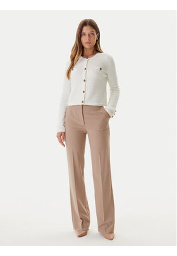 Guess Kardigan W5BR0A Z4040 Écru Slim Fit. Materiał: syntetyk