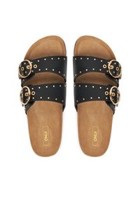 ONLY Shoes Klapki Onlmaxi-15 Pu Studs Buckle 15341190 Czarny. Kolor: czarny. Materiał: skóra #3