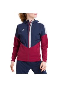 ERIMA - Damska kurtka z kapturem Erima Training. Typ kołnierza: kaptur. Kolor: czerwony, niebieski, wielokolorowy. Sport: fitness, piłka ręczna #1