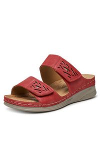 Clara Barson Klapki WYL05010-11 Czerwony. Kolor: czerwony. Materiał: syntetyk, materiał #5