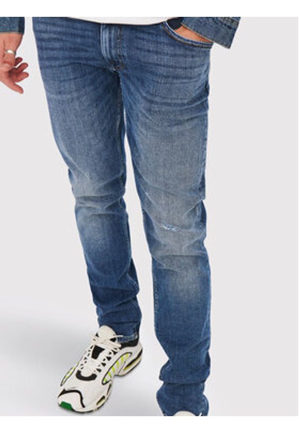 Only & Sons Jeansy Loom 22023292 Niebieski Slim Fit. Kolor: niebieski