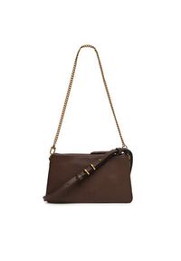 Pinko - PINKO Torebka Double Mini Al 25-26 PLTT 105359 A0QO Brązowy. Kolor: brązowy. Materiał: skórzane #4