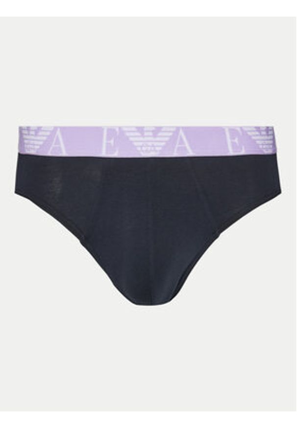 Emporio Armani Underwear Komplet 3 par slipów EM000258 AF10778 MB139 Granatowy. Kolor: niebieski. Materiał: bawełna
