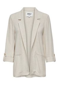 only - ONLY Marynarka Siesta 15322274 Beżowy Loose Fit. Kolor: beżowy. Materiał: wiskoza #6