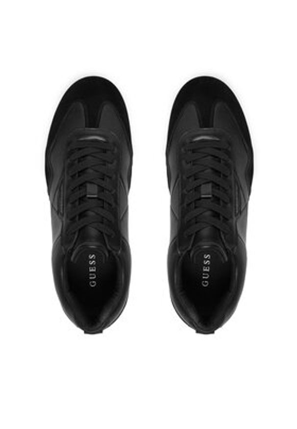 Guess Sneakersy FMPOLM ELE12 Czarny. Kolor: czarny. Materiał: skóra