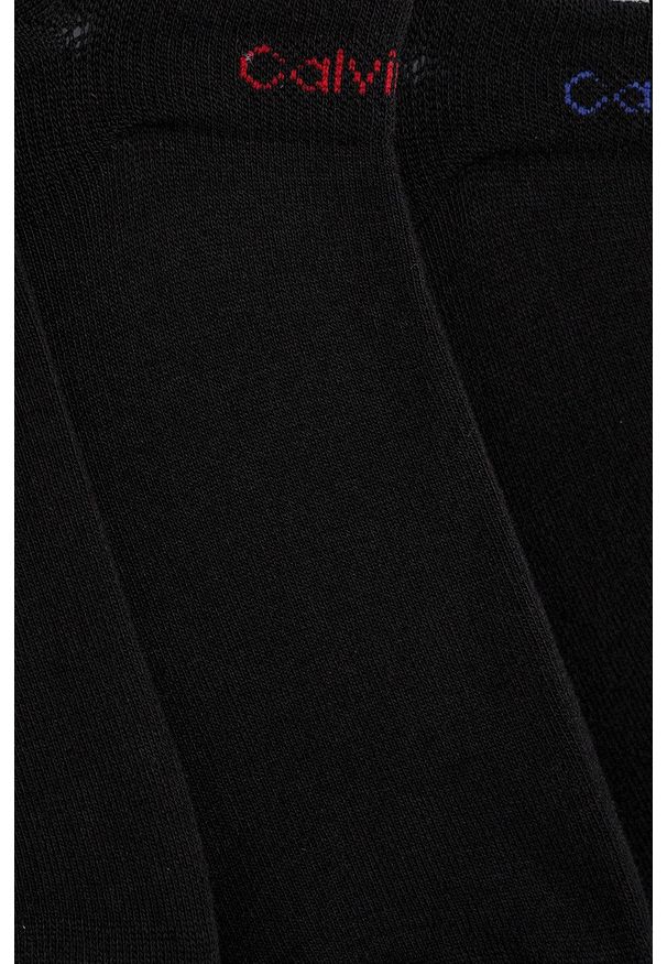 Calvin Klein Skarpetki (3-pack) męskie kolor czarny. Kolor: czarny