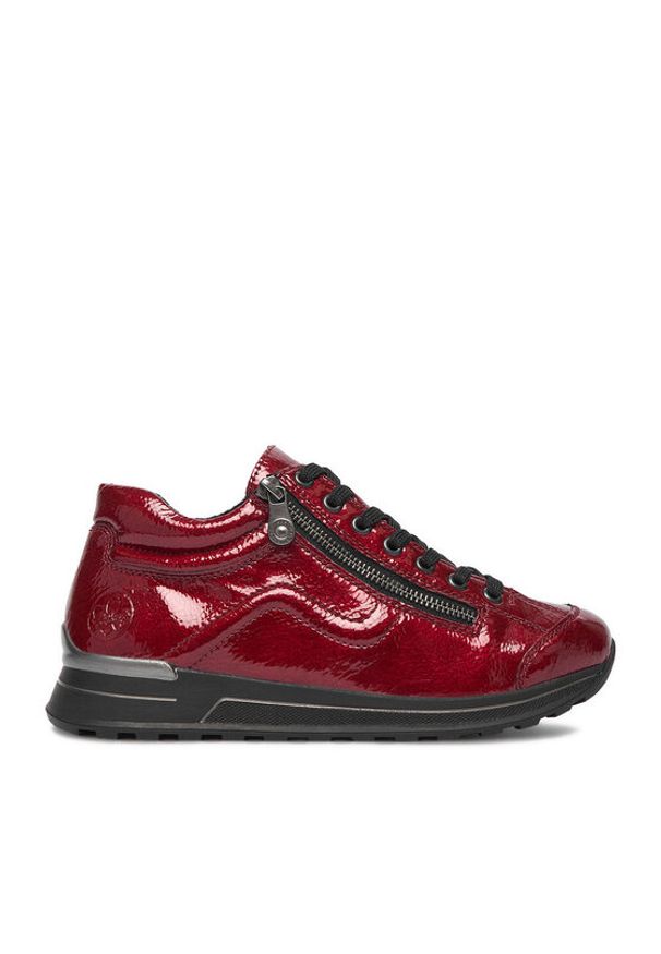 Rieker Sneakersy CEO-N1400-33 Czerwony ciemny. Kolor: czerwony. Materiał: skóra
