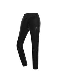 ALPINE PRO Samula Spodnie sportowe damskie, czarne, S. Kolor: czarny. Materiał: dresówka