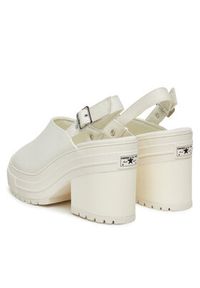 Converse Sandały Chuck 70 De Luxe Heel Sandal Platform A13796C Écru. Kolor: kremowy. Materiał: materiał. Obcas: na platformie #3