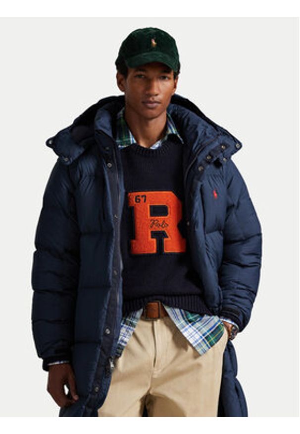 Polo Ralph Lauren Kurtka puchowa 710P01338001 Granatowy Regular Fit. Typ kołnierza: polo. Kolor: niebieski. Materiał: syntetyk