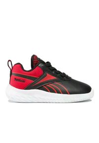 Buty do chodzenia niemowlęce Reebok Rush Runner 5. Zapięcie: sznurówki. Kolor: czerwony, wielokolorowy, czarny. Materiał: materiał, tkanina, syntetyk. Szerokość cholewki: normalna. Sport: turystyka piesza #1