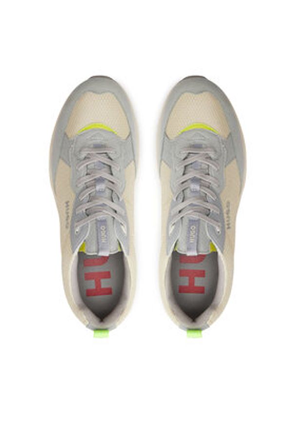 Hugo Sneakersy Kane 50517271 10260561 01 Szary. Kolor: szary. Materiał: materiał