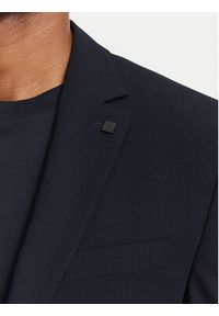 Karl Lagerfeld - KARL LAGERFELD Marynarka 155280-562034 Granatowy Slim Fit. Typ kołnierza: dekolt w karo. Kolor: niebieski. Materiał: wiskoza #4