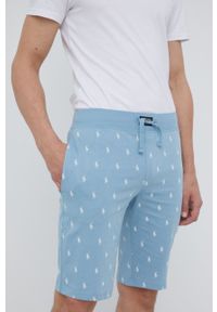 Polo Ralph Lauren szorty piżamowe męskie wzorzysta. Kolor: niebieski