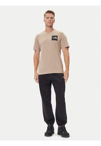 The North Face T-Shirt Fine NF0A8A6M Beżowy Regular Fit. Kolor: beżowy. Materiał: bawełna #4
