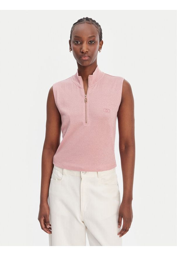 Liu Jo Sport Top TA6174 J3845 Różowy Regular Fit. Kolor: różowy. Materiał: wiskoza. Styl: sportowy