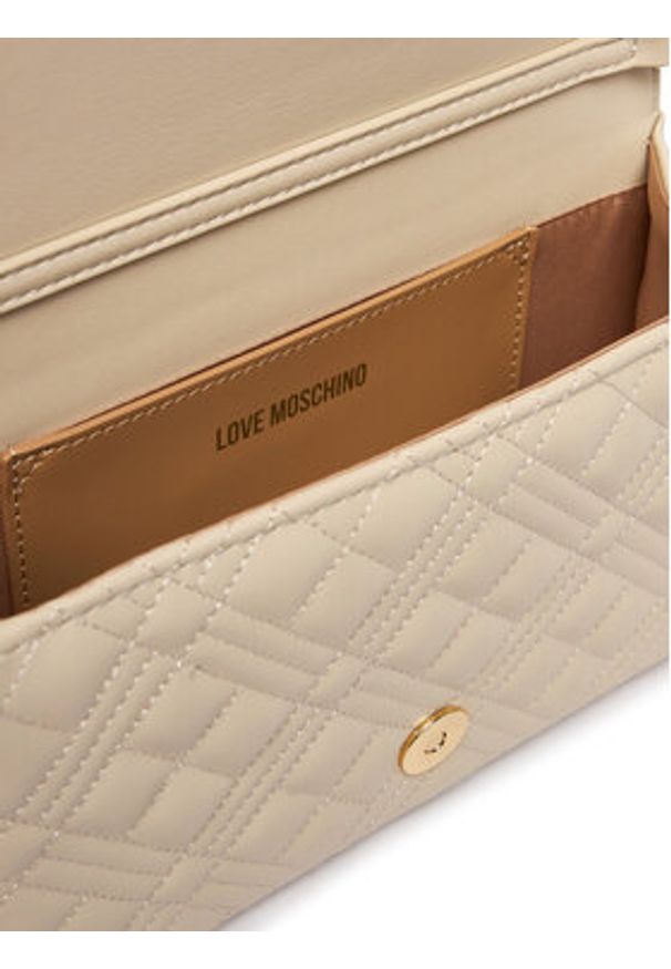 Love Moschino - LOVE MOSCHINO Torebka JC4079PP1OLA0110 Écru. Materiał: skórzane
