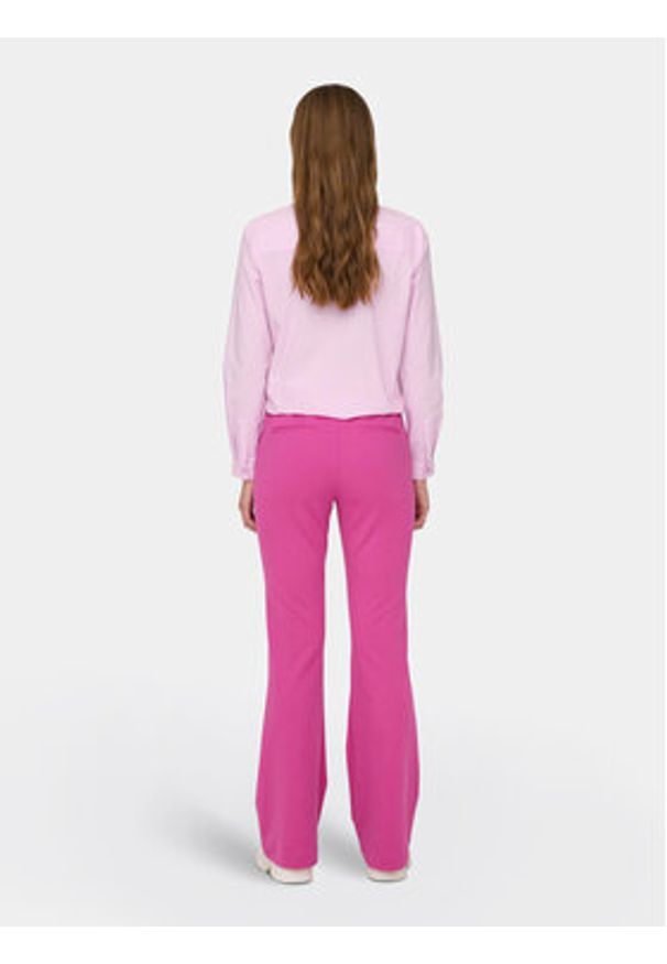 only - ONLY Spodnie materiałowe Peach 15298660 Różowy Flared Fit. Kolor: różowy. Materiał: syntetyk