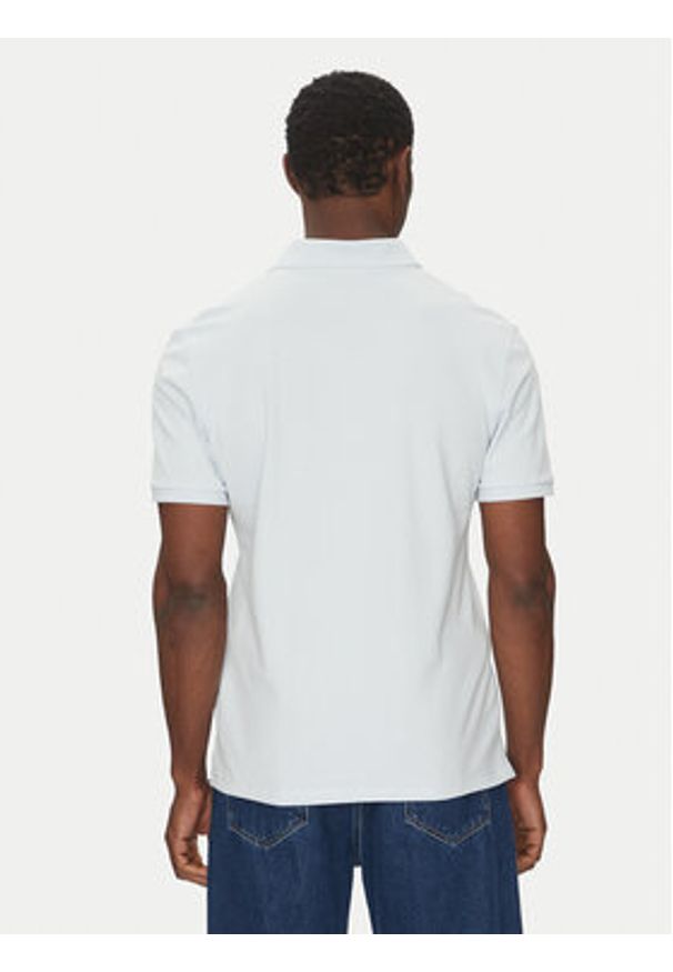 Calvin Klein Jeans Polo LV040EM269 Błękitny Regular Fit. Typ kołnierza: polo. Kolor: niebieski. Materiał: bawełna