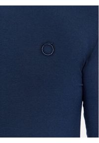 Trussardi Jeans - Trussardi Longsleeve 52T00763 Granatowy Regular Fit. Kolor: niebieski. Materiał: bawełna. Długość rękawa: długi rękaw