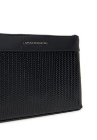 TOMMY HILFIGER - Tommy Hilfiger Saszetka Woven Pouch AM0AM13804 Czarny. Kolor: czarny. Materiał: skóra