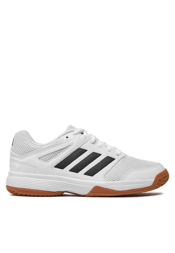 Adidas - adidas Buty halowe Speedcourt Indoor Kids IE8034 Biały. Kolor: biały. Materiał: materiał