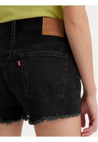 Levi's® Szorty jeansowe 501® Original 563270318 Czarny Slim Fit. Kolor: czarny. Materiał: jeans, bawełna #5