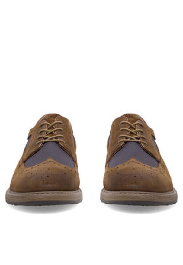 Gino Rossi Półbuty ADAMO-01W MI08 Brązowy. Kolor: brązowy. Materiał: materiał