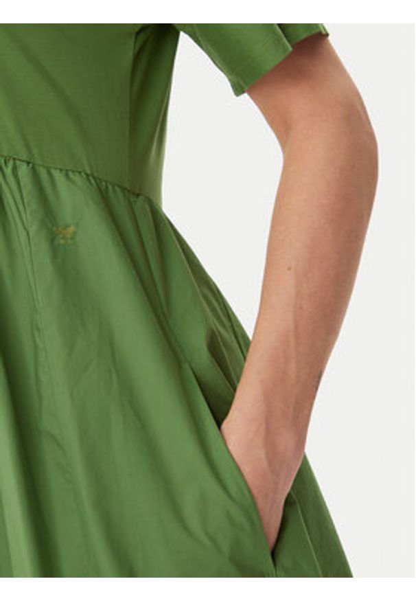 Weekend Max Mara Sukienka codzienna Brozno 2515621082 Zielony Relaxed Fit. Okazja: na co dzień. Kolor: zielony. Materiał: bawełna. Typ sukienki: proste. Styl: casual