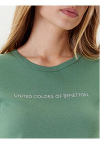 United Colors of Benetton - United Colors Of Benetton T-Shirt 3GA2E16A2 Zielony Regular Fit. Kolor: zielony. Materiał: bawełna #5