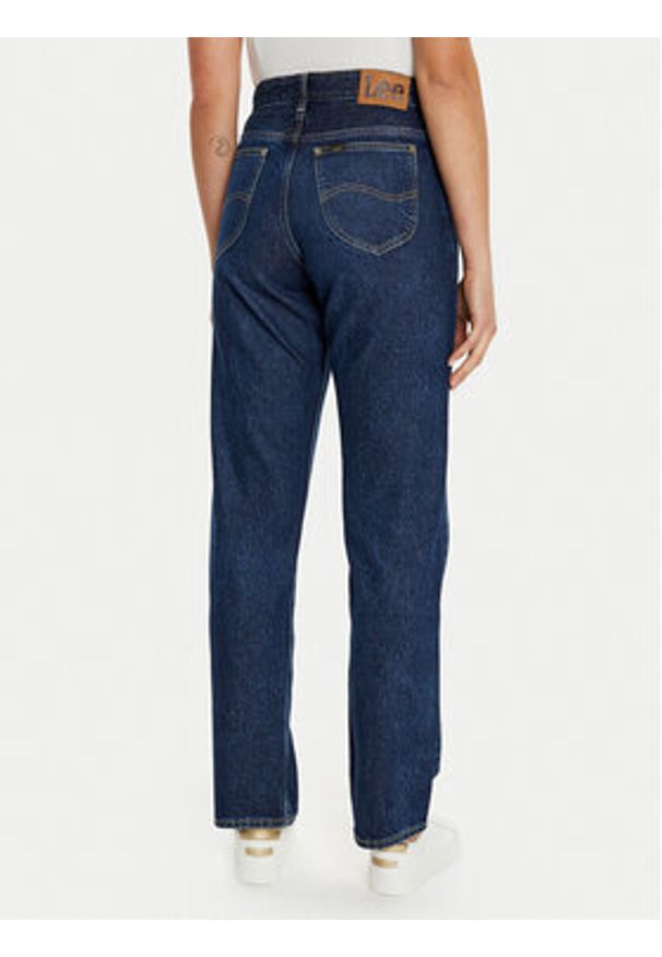 Lee Jeansy Rider Classic 112346335 Granatowy Straight Fit. Kolor: niebieski