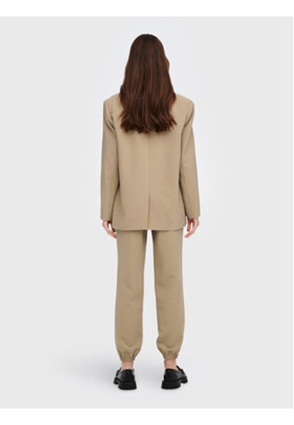 only - ONLY Marynarka Milian 15264609 Beżowy Regular Fit. Kolor: beżowy. Materiał: syntetyk