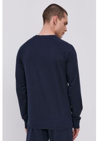 Emporio Armani Underwear - Emporio Armani - Bluza piżamowa. Kolor: niebieski. Długość: długie
