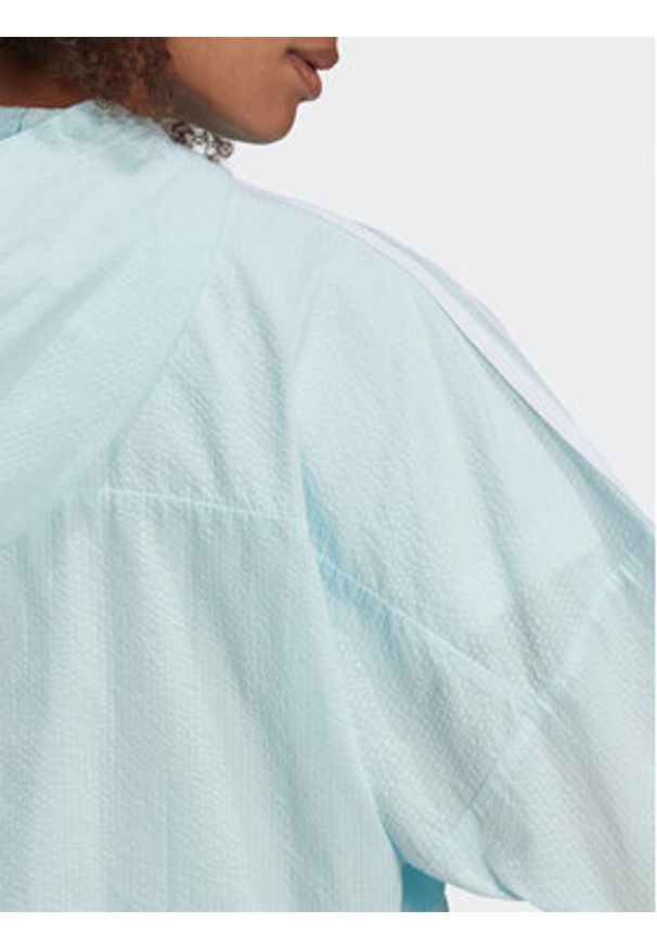 Adidas - adidas Bluza adicolor Classics HL9305 Błękitny Relaxed Fit. Kolor: niebieski. Materiał: bawełna