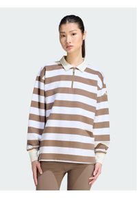 Adidas - adidas Bluza Essentials Contemporary French Terry Longsleeve KF6252 Brązowy Regular Fit. Kolor: brązowy. Materiał: bawełna. Długość rękawa: długi rękaw #1