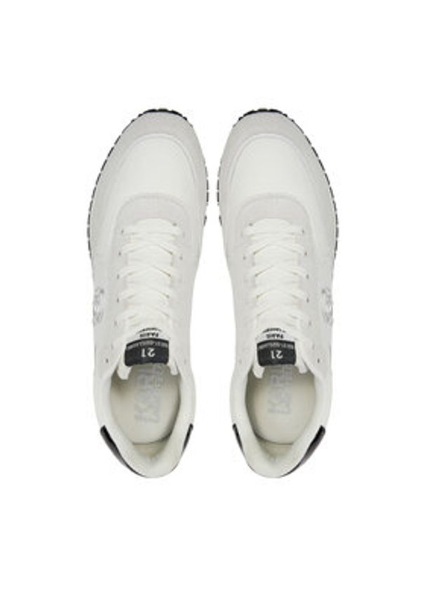 Karl Lagerfeld - KARL LAGERFELD Sneakersy KL52931N Biały. Kolor: biały. Materiał: skóra