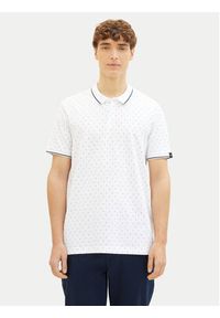 Tom Tailor Denim Polo 1040465 Biały Regular Fit. Typ kołnierza: polo. Kolor: biały. Materiał: bawełna #6