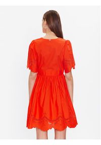 TwinSet - TWINSET Sukienka letnia 231TT2301 Pomarańczowy Regular Fit. Kolor: pomarańczowy. Materiał: bawełna. Sezon: lato #5