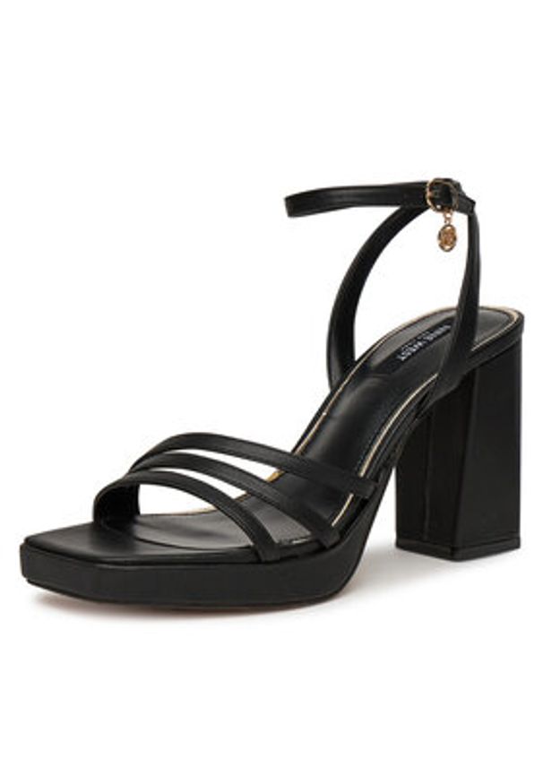 Nine West Sandały TS6197-01 Czarny. Kolor: czarny. Materiał: syntetyk, materiał