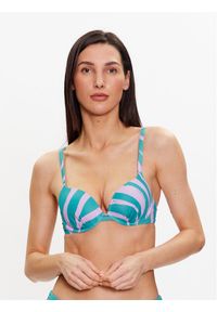 Triumph Góra od bikini Summer Mix & Match 10214739 Zielony. Kolor: zielony. Materiał: syntetyk