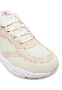 Calvin Klein Jeans Sneakersy Retro Tennis Mg Mix YW0YW01743 Écru. Materiał: materiał