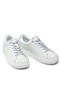 Trussardi Jeans - Trussardi Sneakersy 77A00383 Biały. Kolor: biały. Materiał: skóra #5