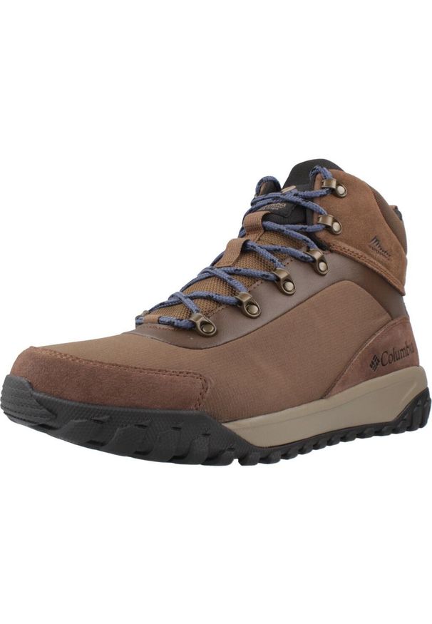 columbia - Buty COLUMBIA BURNSIDER WATERPROOF Brązowy. Kolor: brązowy. Materiał: tkanina, skóra. Sport: turystyka piesza
